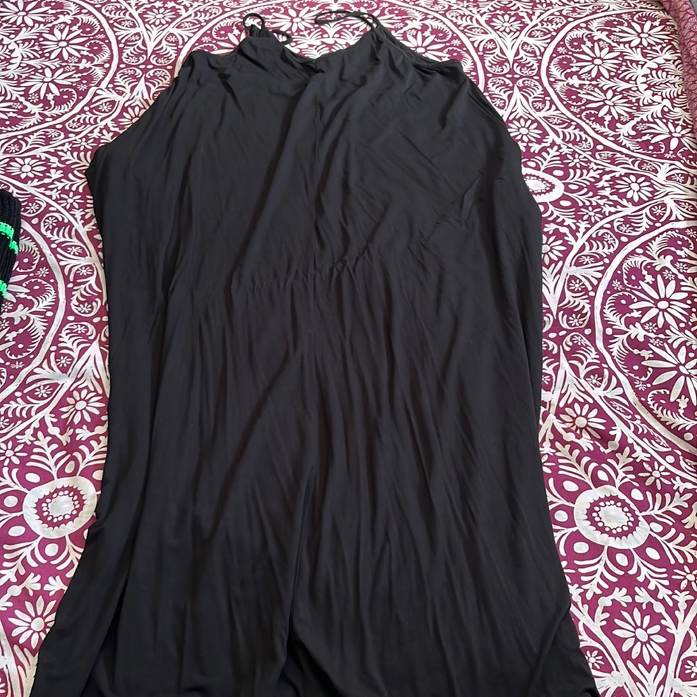 Foxblood Strappy Raven maxi dress